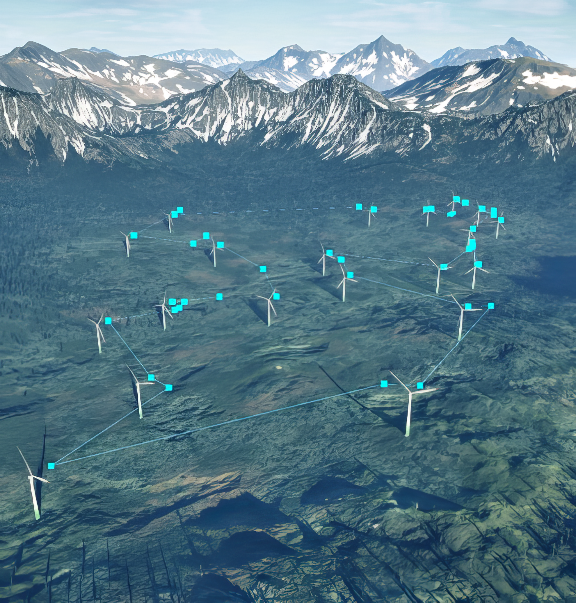 Ветропарк — обзор с БПЛА